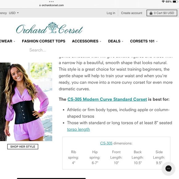 Orchard Corset 305 Modern Curve Standard Mesh Corset. Size 26 - Picture 9 of 9